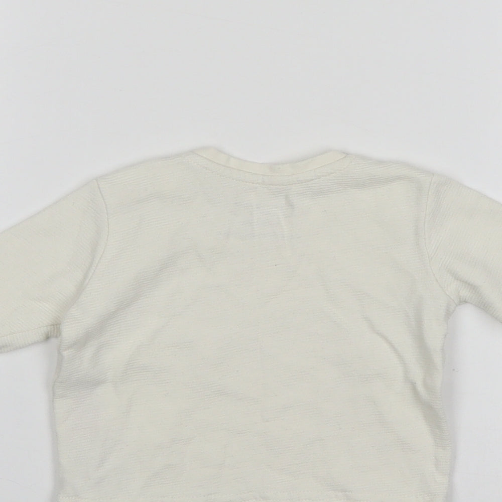 Primark Baby White Pullover Jumper Size 0-3 Months