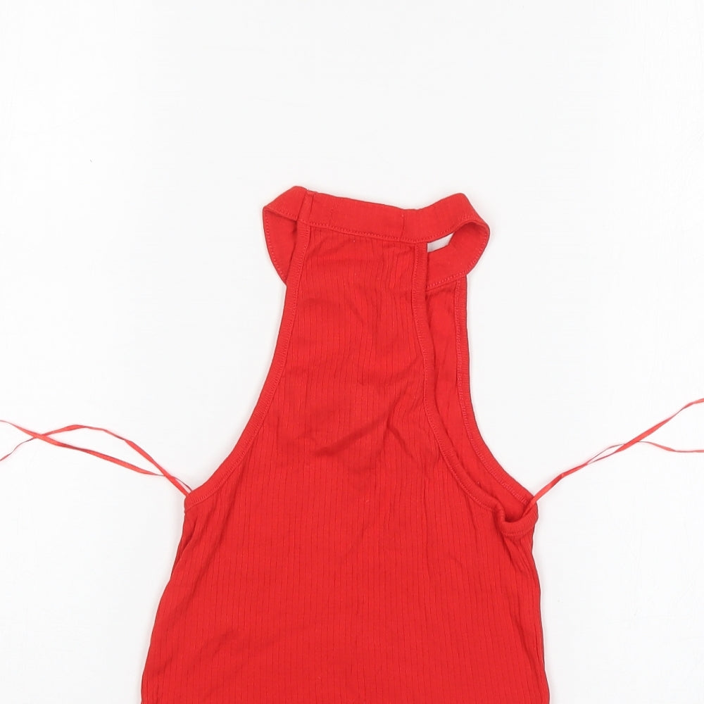 Select Womens Red Basic Tank Size 6