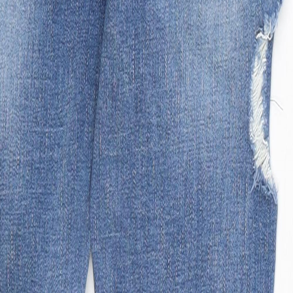 Missguided Womens Blue Denim Skinny Jeans Size 4 L28 in