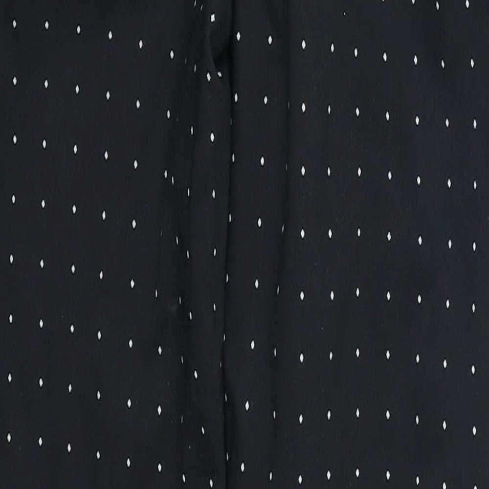Zara Womens Black Geometric Trousers Size M L26 in
