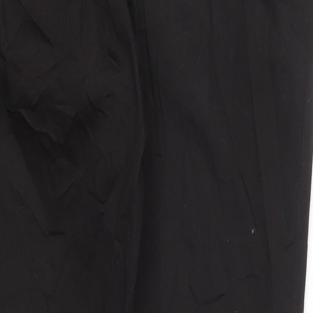 Styl Fashion Womens Black Cropped Trousers Size 14 L25 in