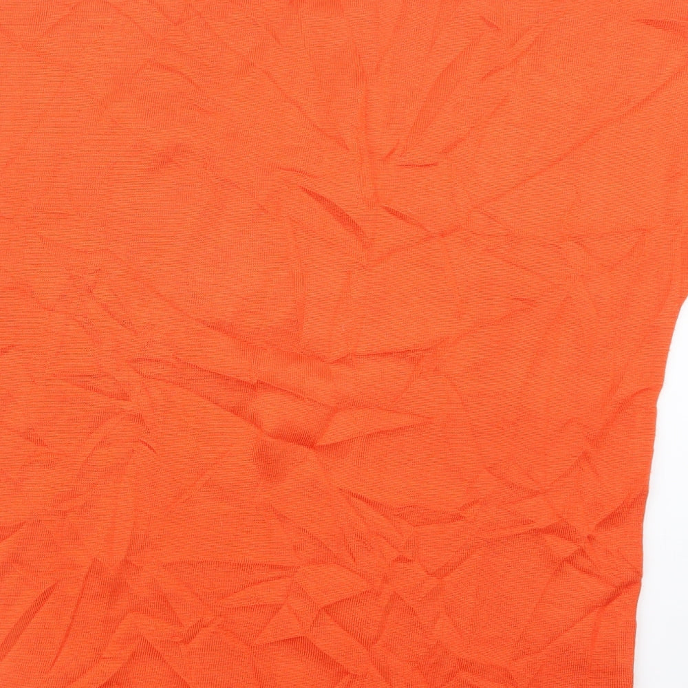 TILBER Womens Orange Knit Pullover Jumper Size 14