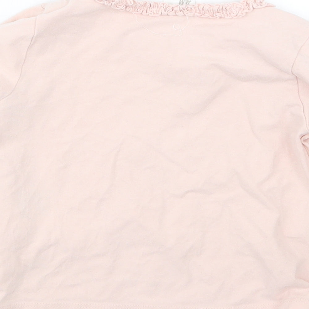 H&M Girls Pink Basic T-Shirt Size 6-9 Months
