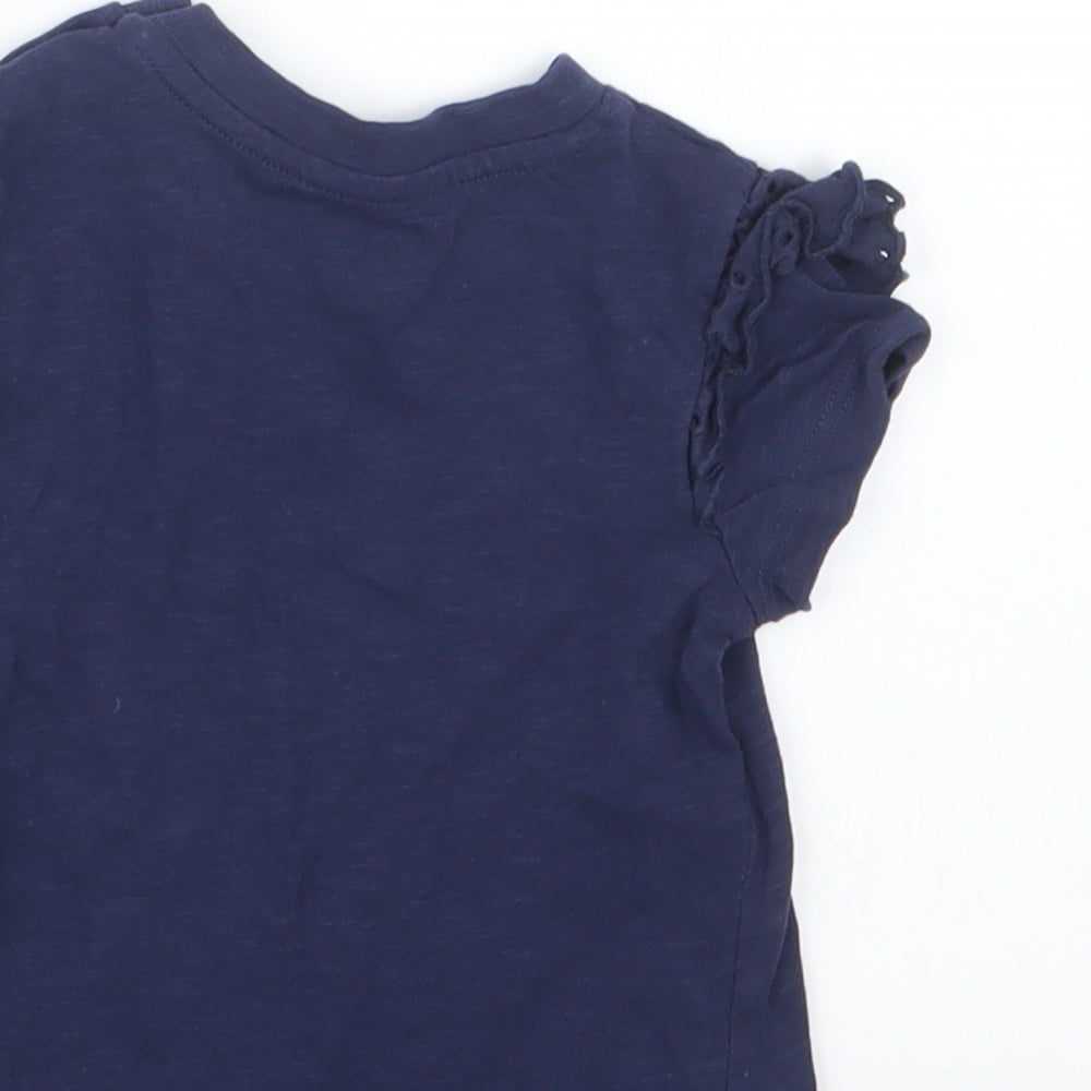 Very Girls Blue Basic T-Shirt Size 6-9 Months
