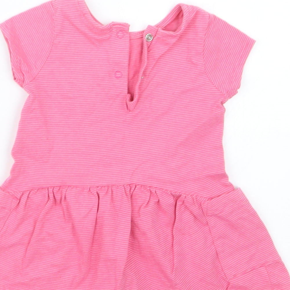 NEXT Girls Pink Basic T-Shirt Size 3-6 Months - Long