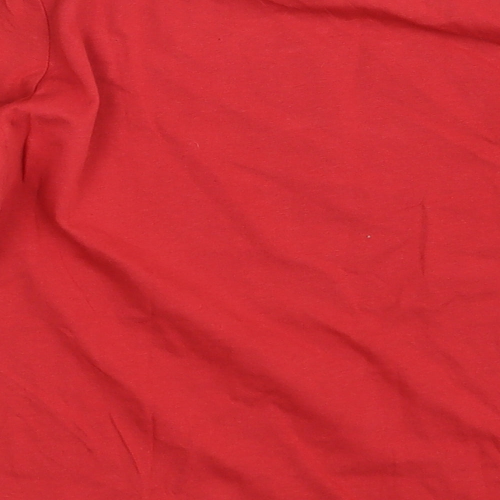 Lilly & Dan Girls Red Top Pyjama Top Size 9-10 Years - Seasonal Christmas Festive Holiday