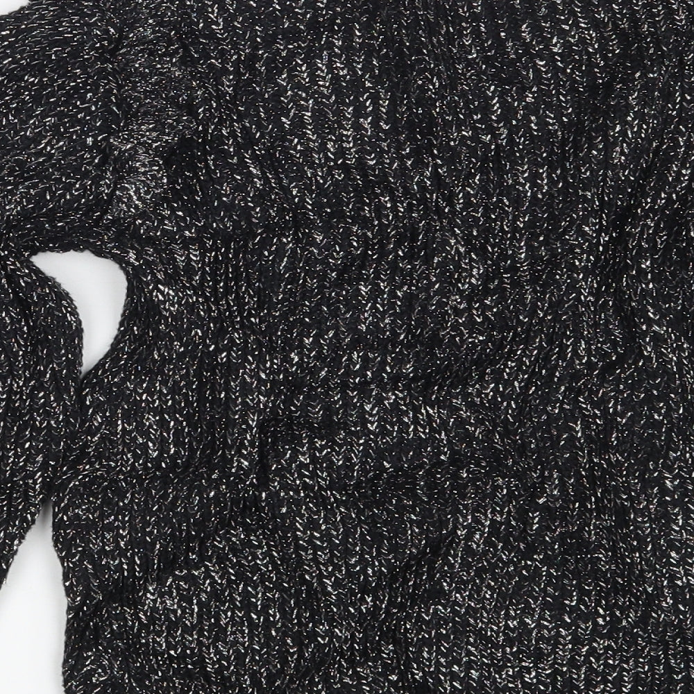 Marks & Spencer Girls Black Pullover Jumper Size 12-13 Years