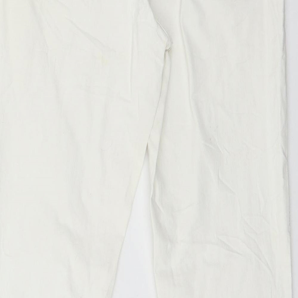 Cecila Classics Womens White Denim Skinny Jeans Size 8 L29 in