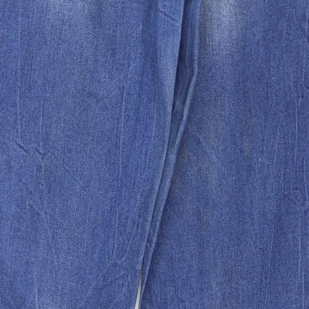 Push up Womens Blue Denim Mom Jeans Size 34 in L30 in