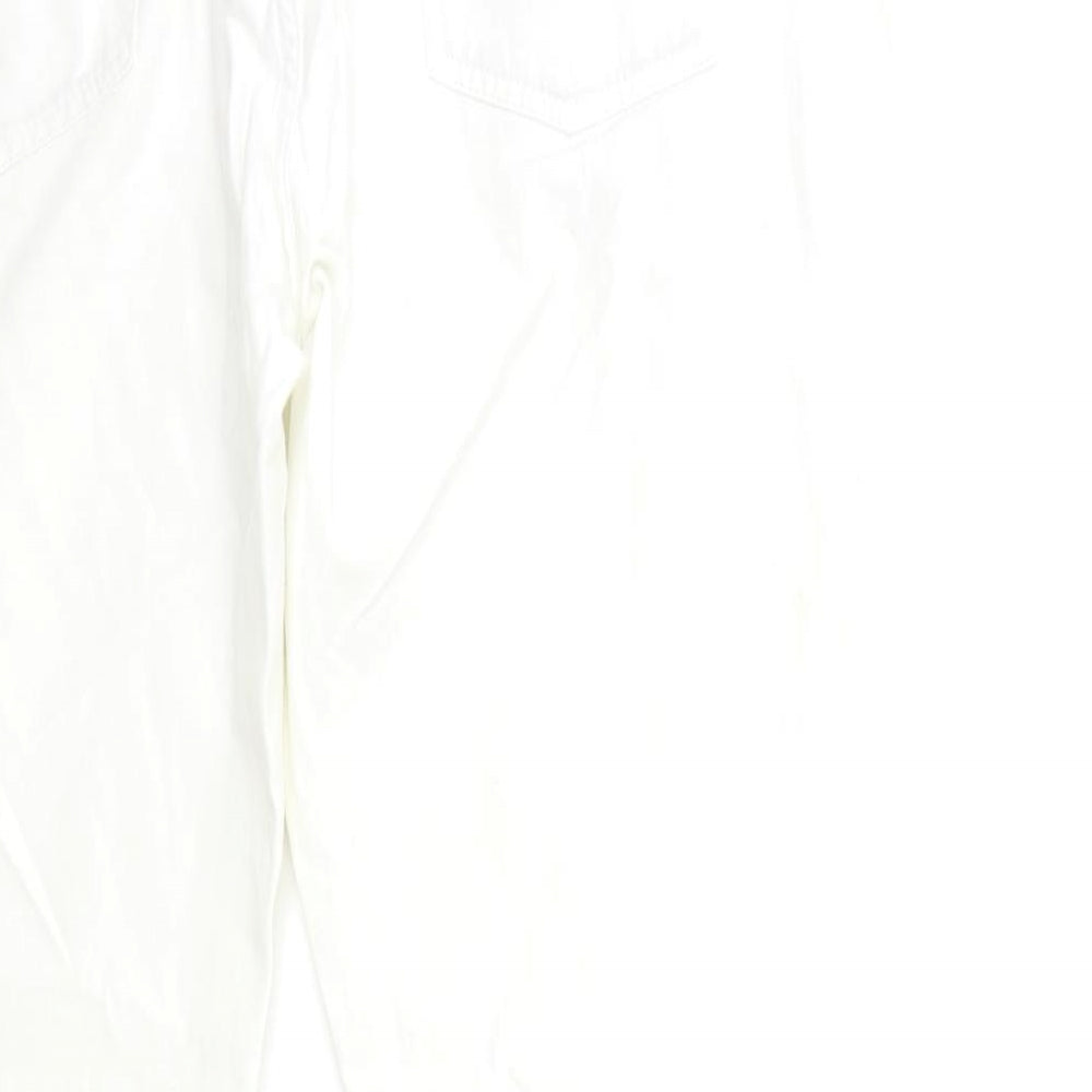 AK CASUAL Womens White Trousers Size 18 L28 in