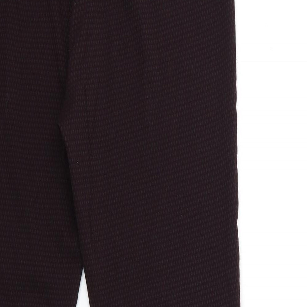 HORNBEK Womens Red Trousers Size 12 L30 in