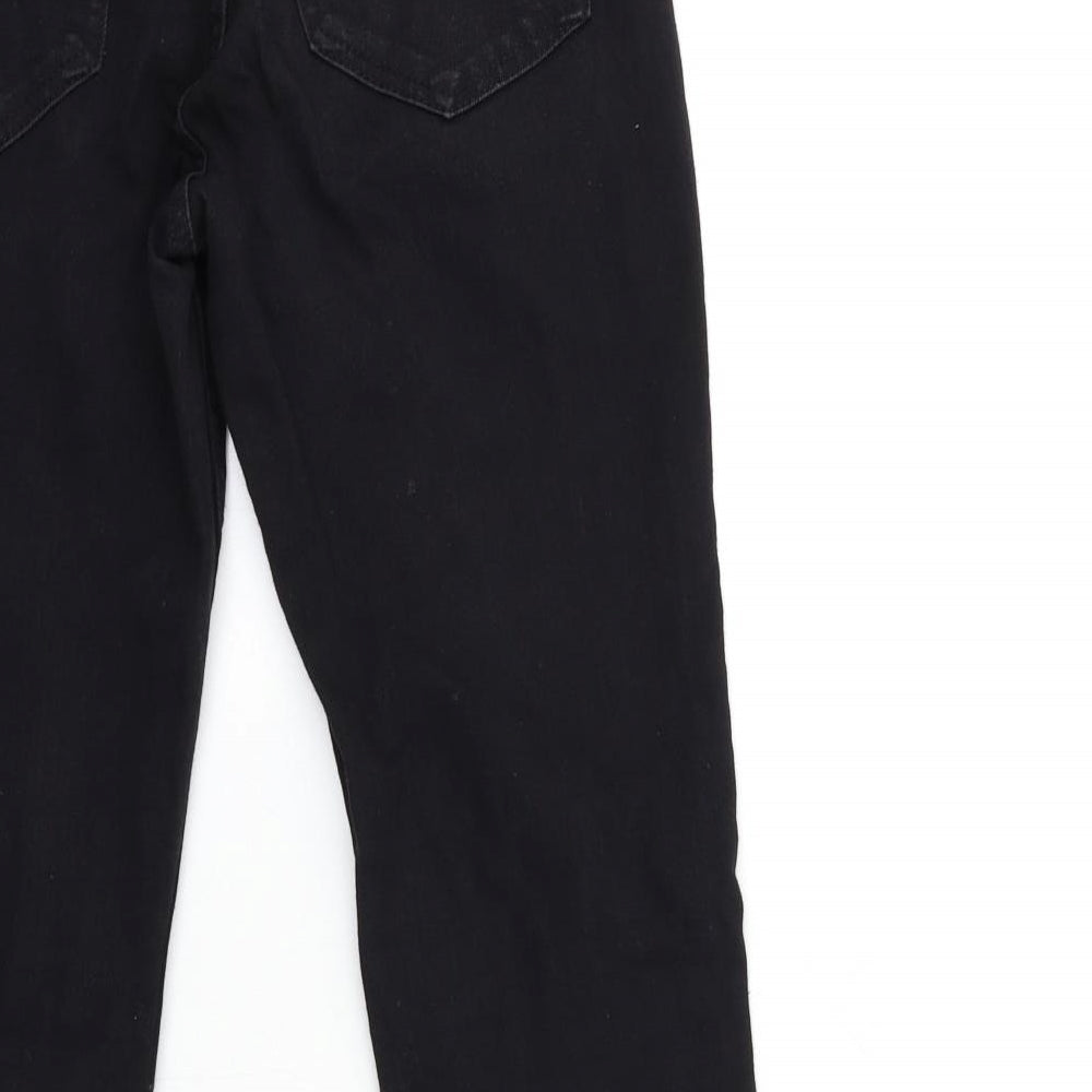 H&M Womens Black Denim Skinny Jeans Size 8 L28 in