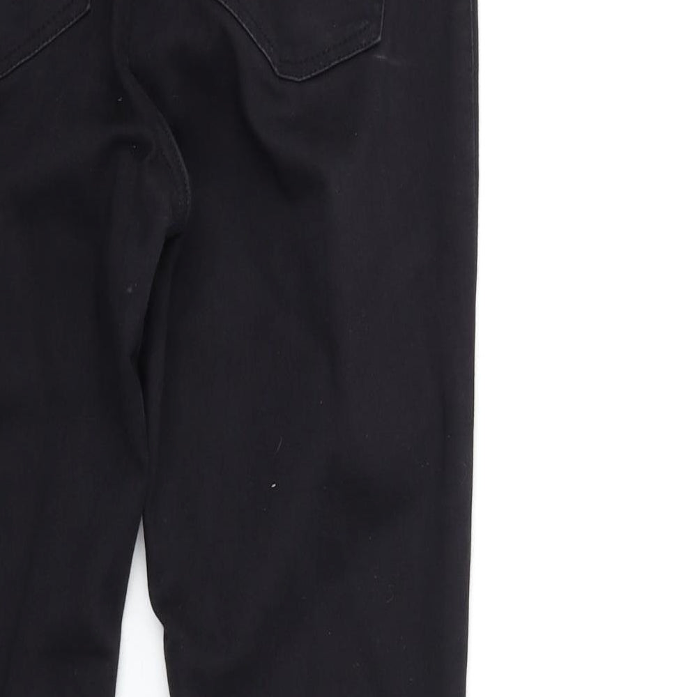 Denim & Co. Womens Black Denim Skinny Jeans Size 14 L27 in