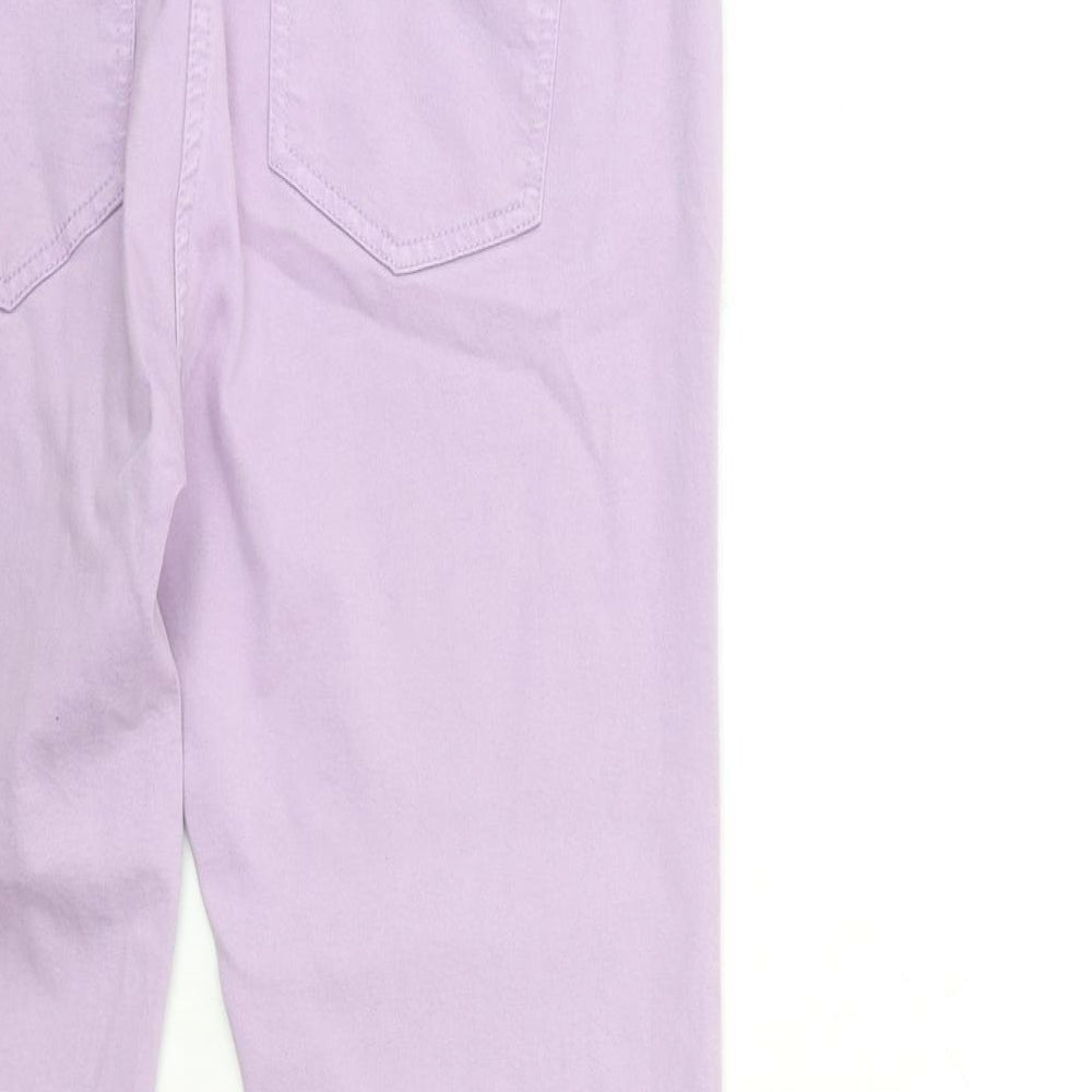 Preworn Womens Purple Denim Skinny Jeans Size 32 in L28 in