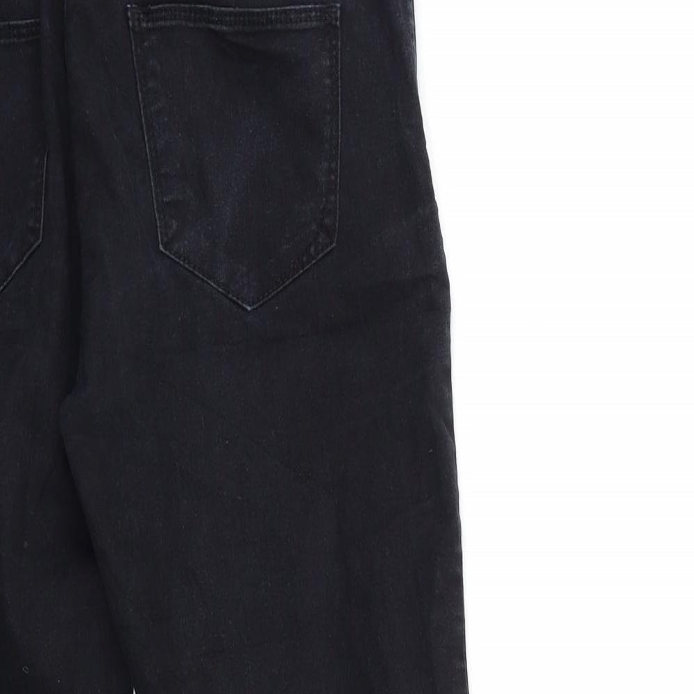 Denim & Co. Womens Black Denim Skinny Jeans Size 8 L25 in
