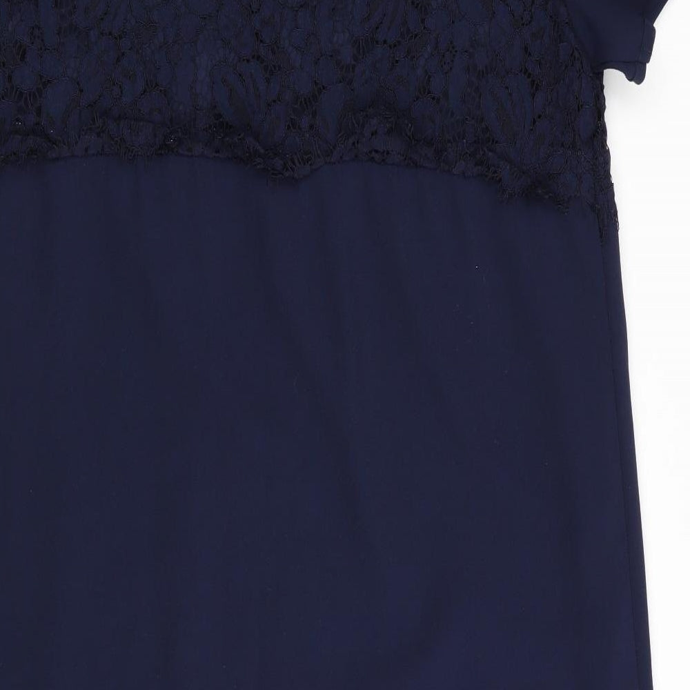 NEXT Womens Blue Floral Fit & Flare Size 10