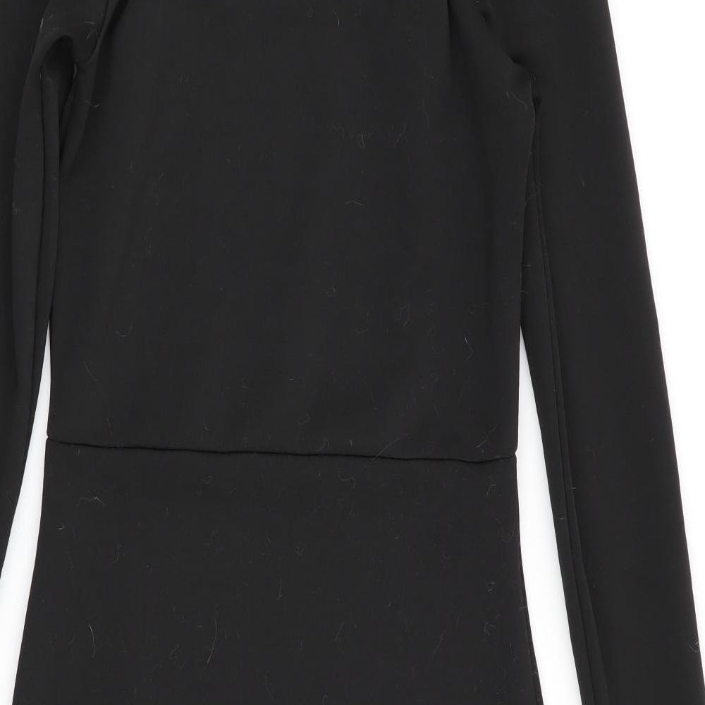 Boohoo Womens Black A-Line Size 6