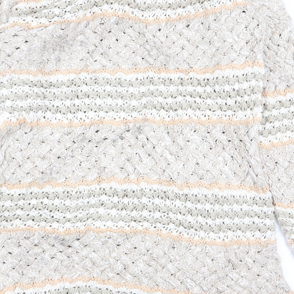 Genesis Womens Multicoloured Striped Pullover Jumper Size M