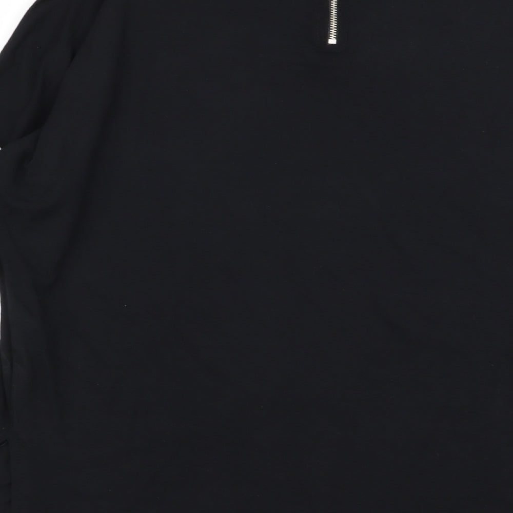 Select Womens Black Basic T-Shirt Size 12