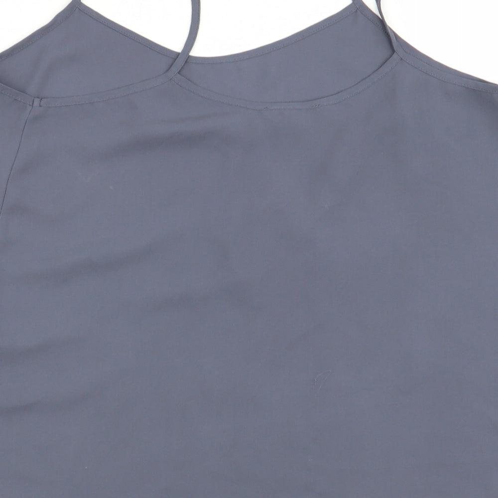 Topshop Womens Grey Basic Tank Size 10