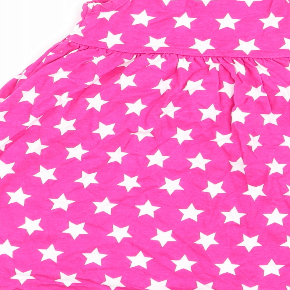 Young Dimension Girls Pink Geometric Fit & Flare Size 18-24 Months