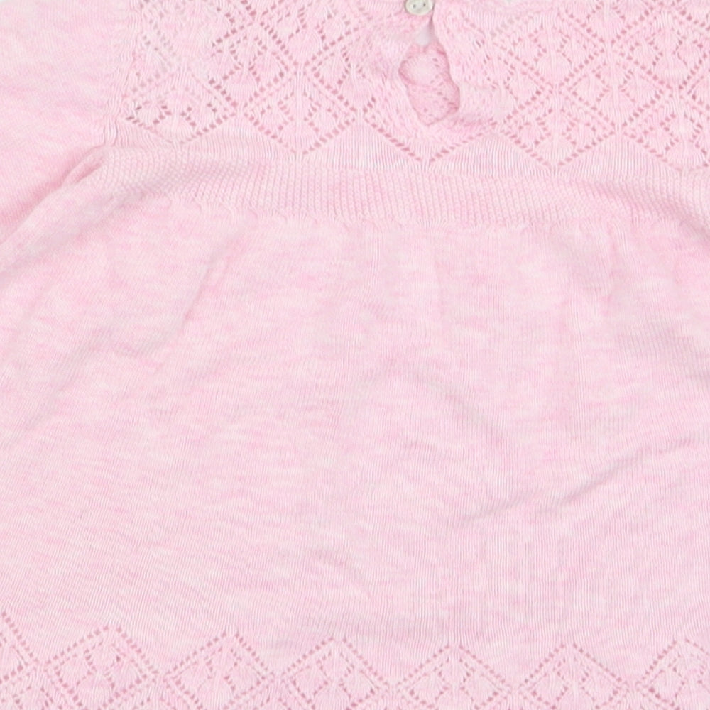 NEXT Girls Pink Geometric Fit & Flare Size 3-6 Months