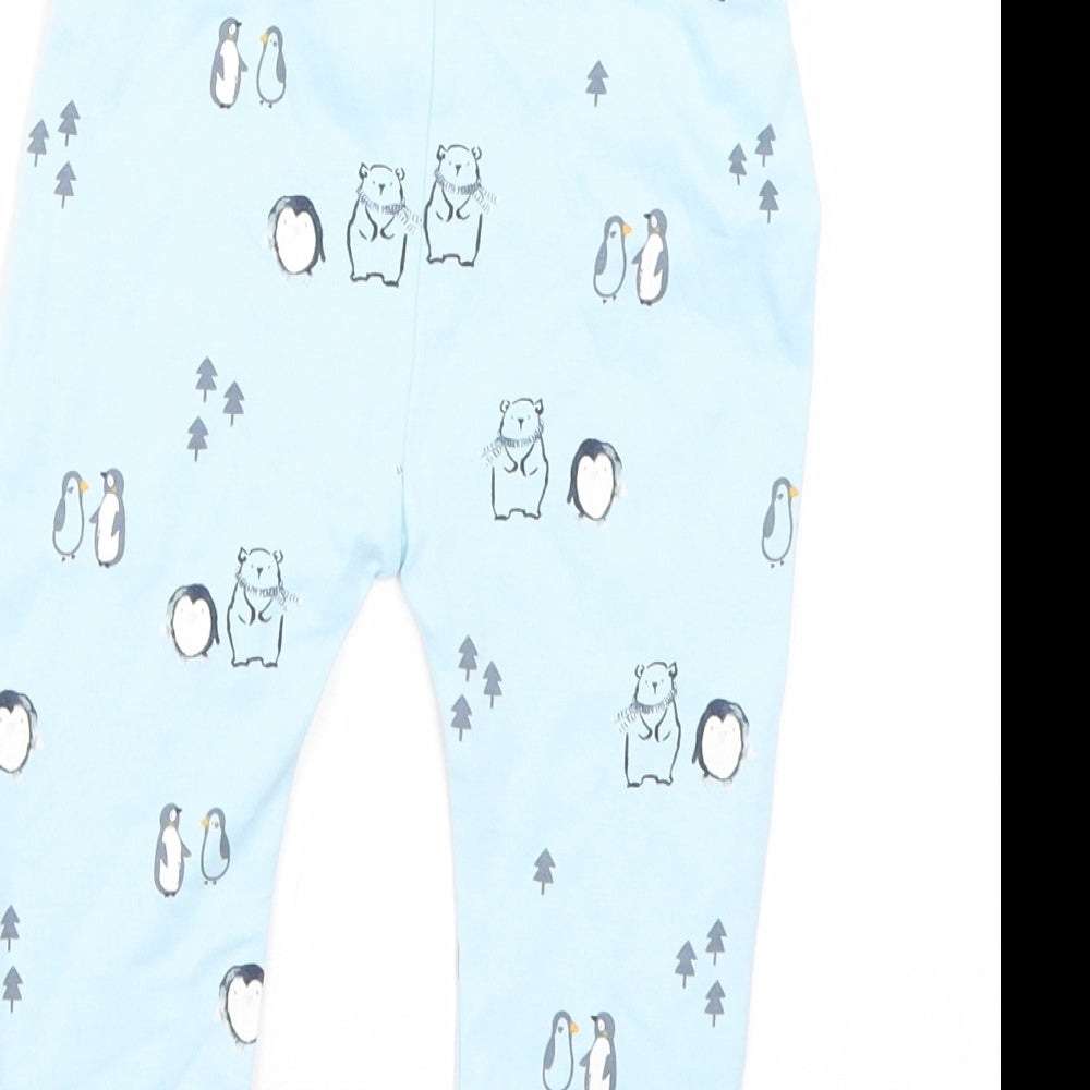 George Girls Blue Animal Print Cami Pyjama Pants Size 9-12 Months - Christmas