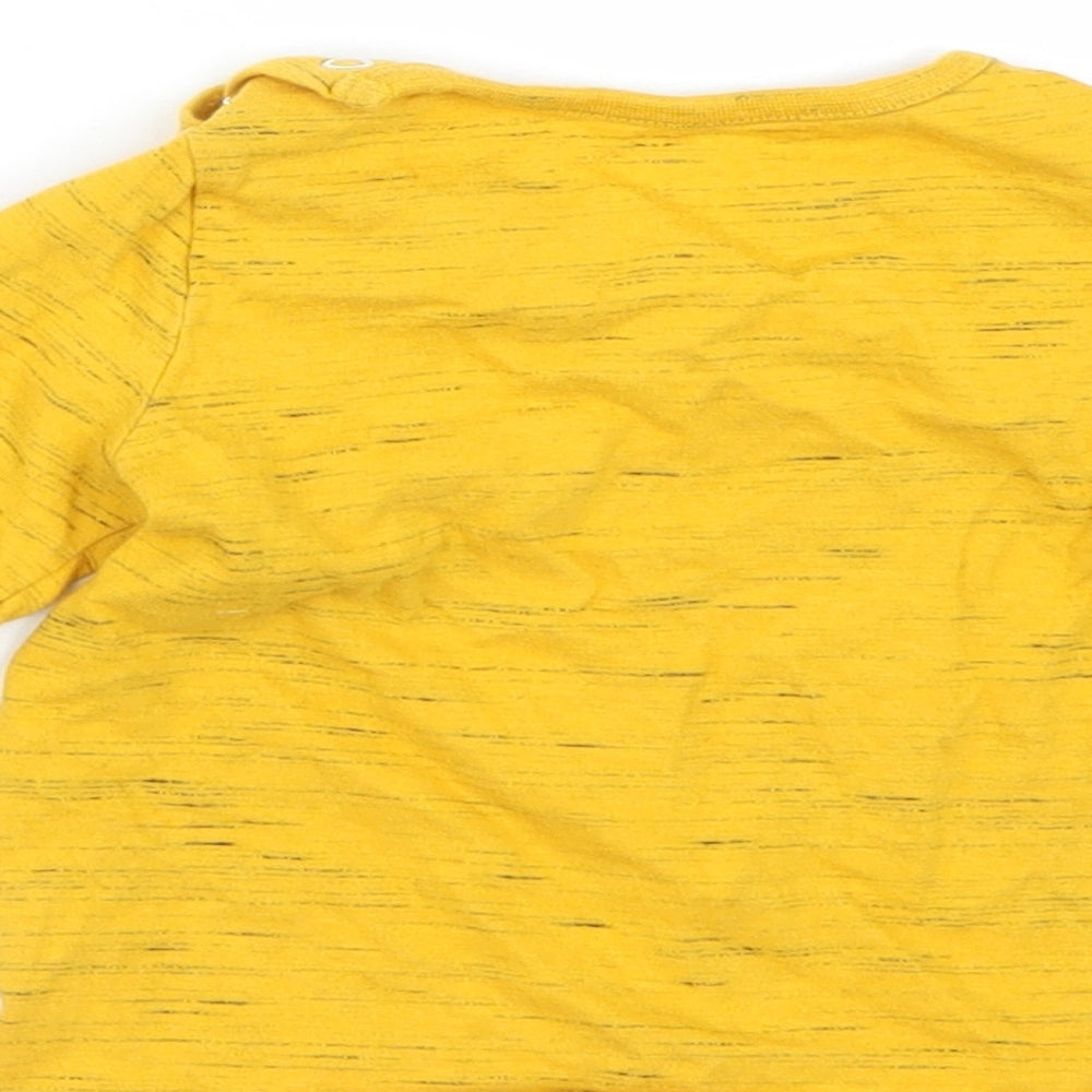 F&F Boys Yellow Striped Cami Pyjama Top Size 9-12 Months