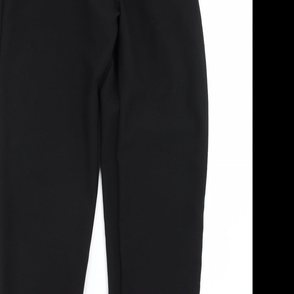 Preworn Womens Black Trousers Size 16 L27 in