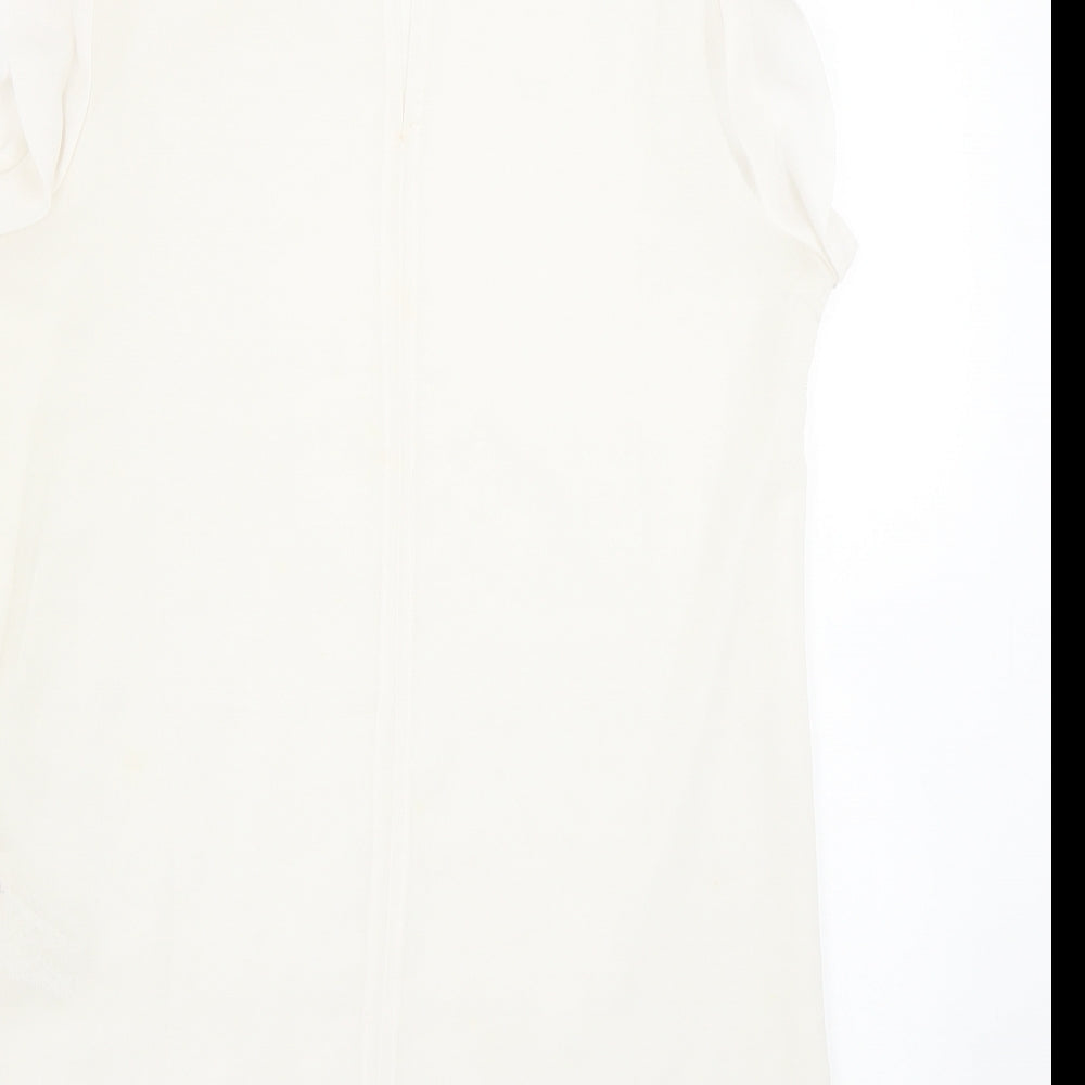 esoterica Womens White Basic Tank Size 16