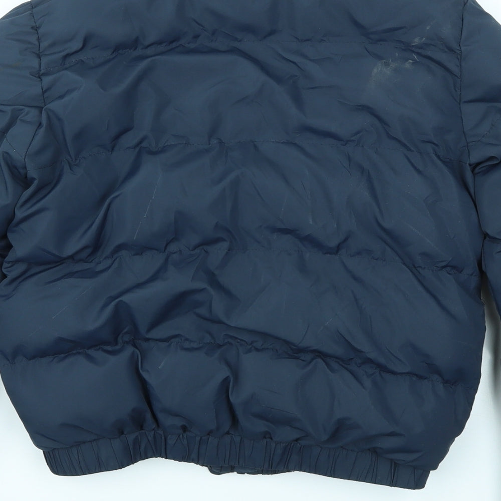 Brave Soul Womens Blue Jacket Coat Size 3XS