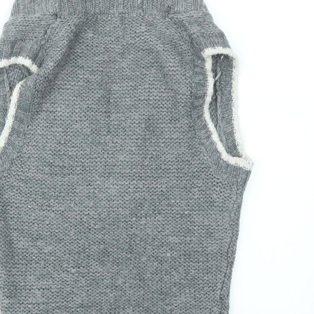 NEW LOOK Womens Grey Cardigan Jumper Size 12