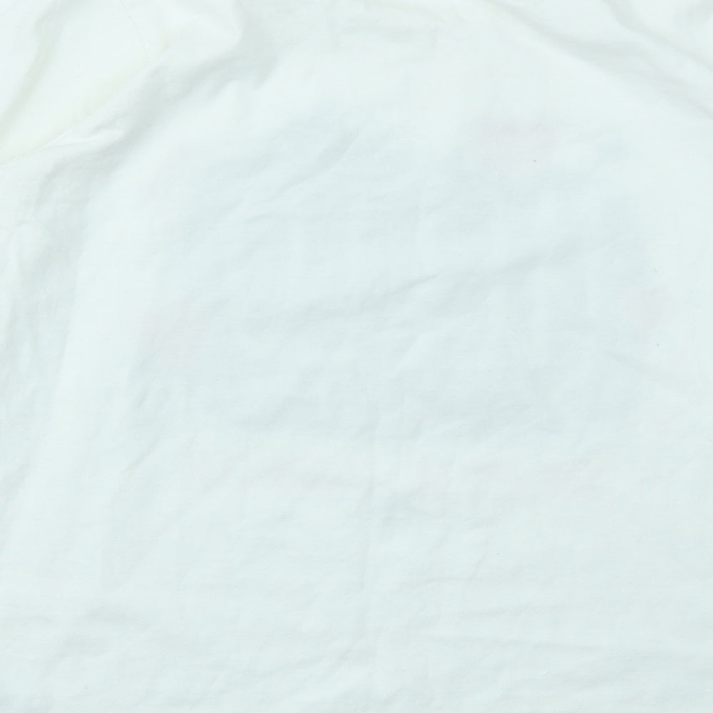 Nutmeg Girls White Basic T-Shirt Size 13 Years