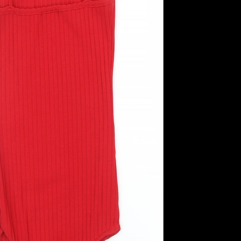 PRETTYLITTLETHING Womens Red Leotard One-Piece Size 8
