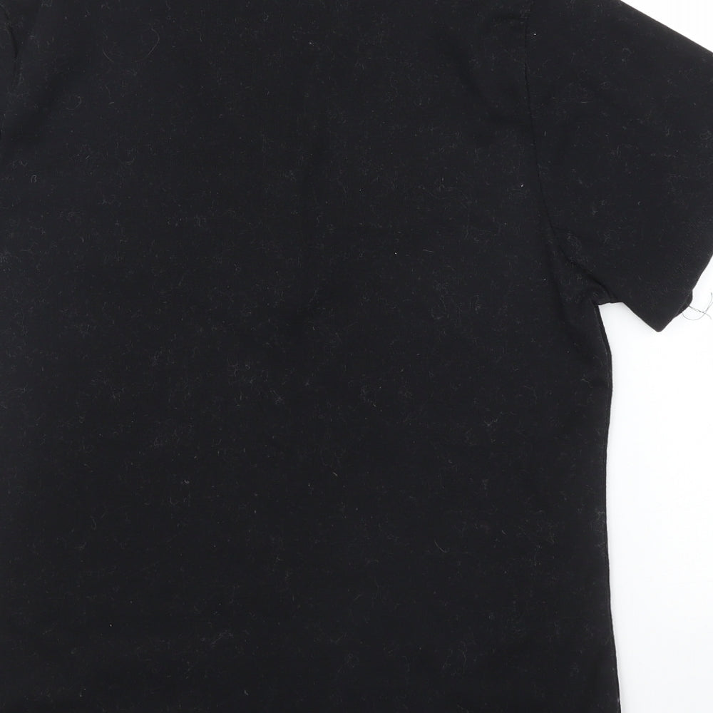 Elizabeth Scott Womens Black Basic T-Shirt Size L