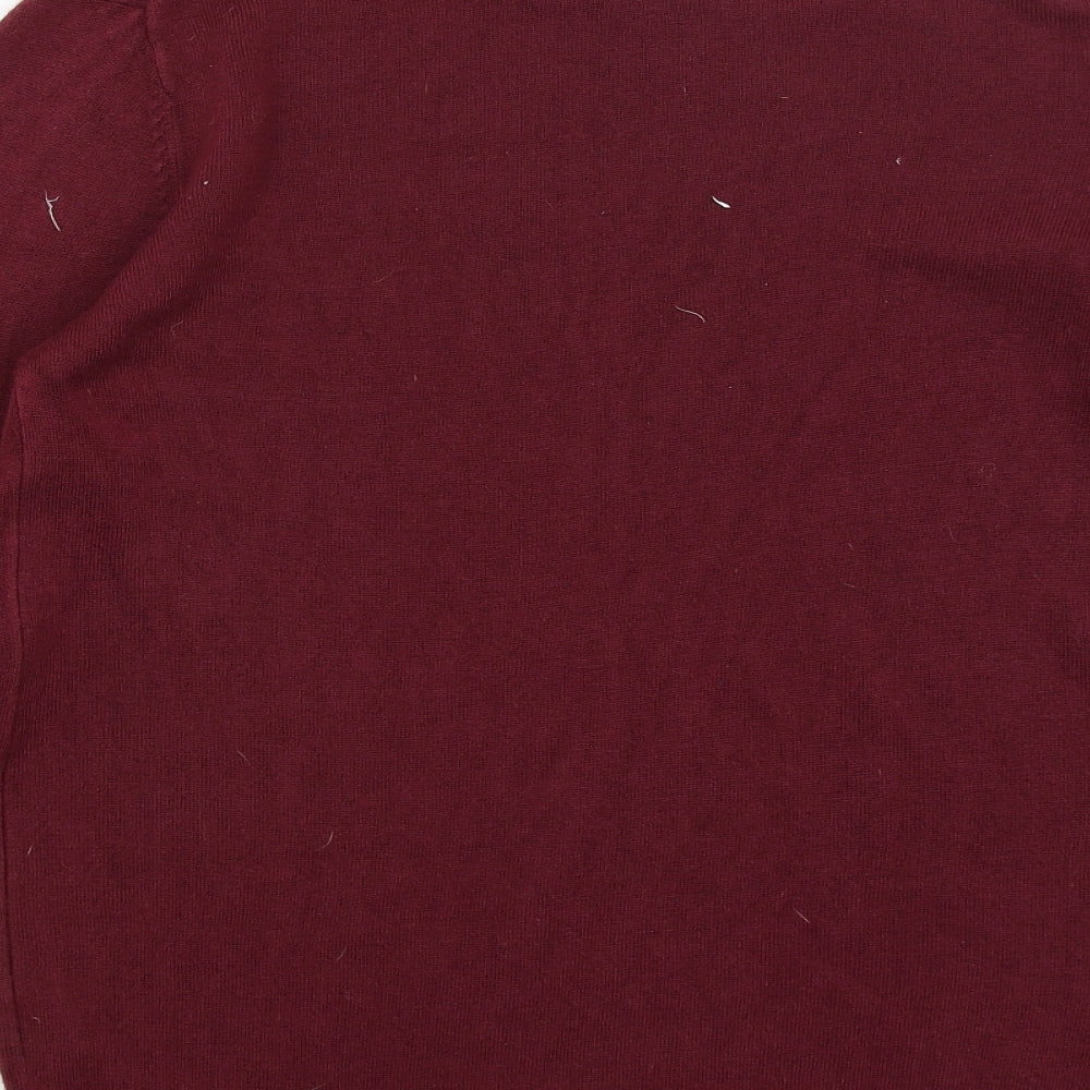 Cedarwood State Mens Red Pullover Jumper Size M