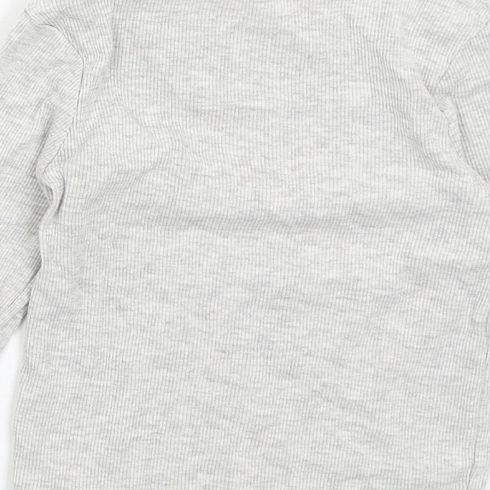 George Girls Grey Basic T-Shirt Size 2-3 Years
