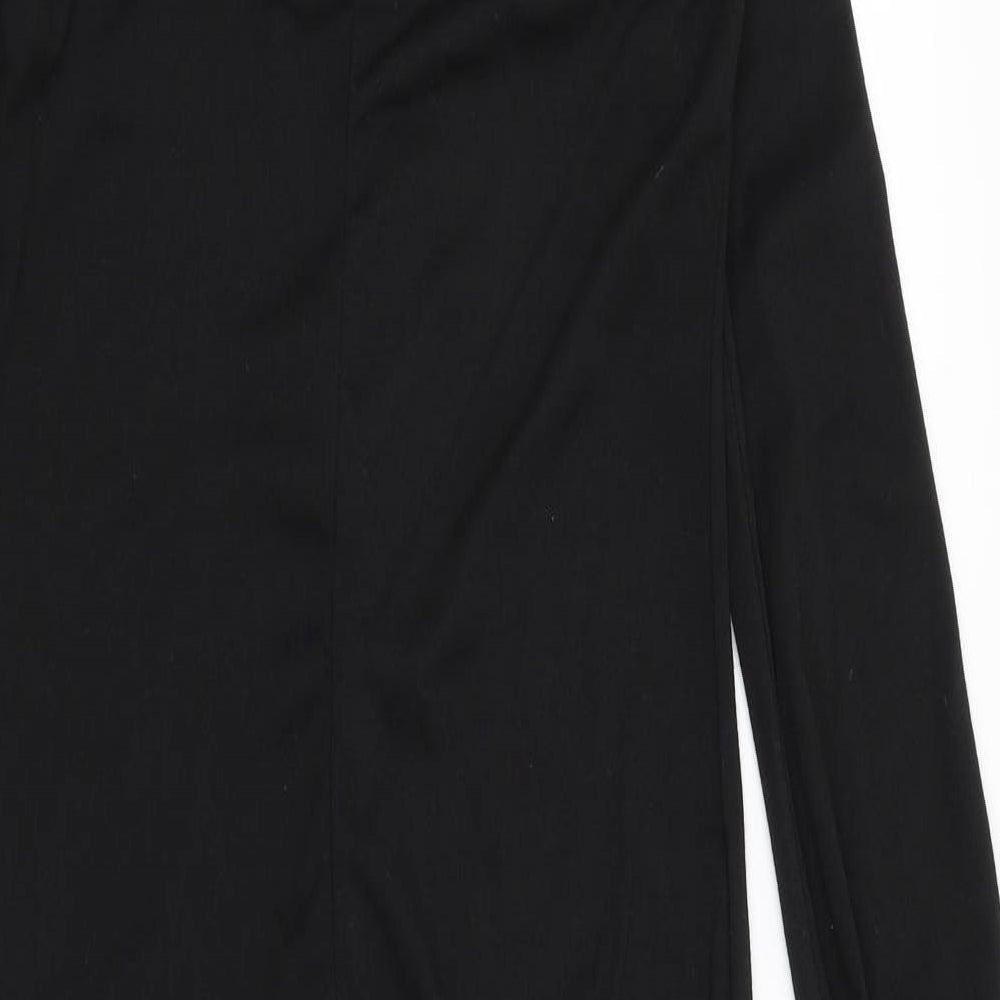 Pretty Little Thing Womens Black Solid Top One Piece Size 8
