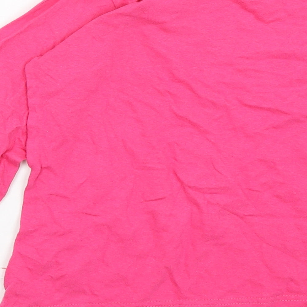 Calvi Girls Pink Basic T-Shirt Size 7 Years - Zebra