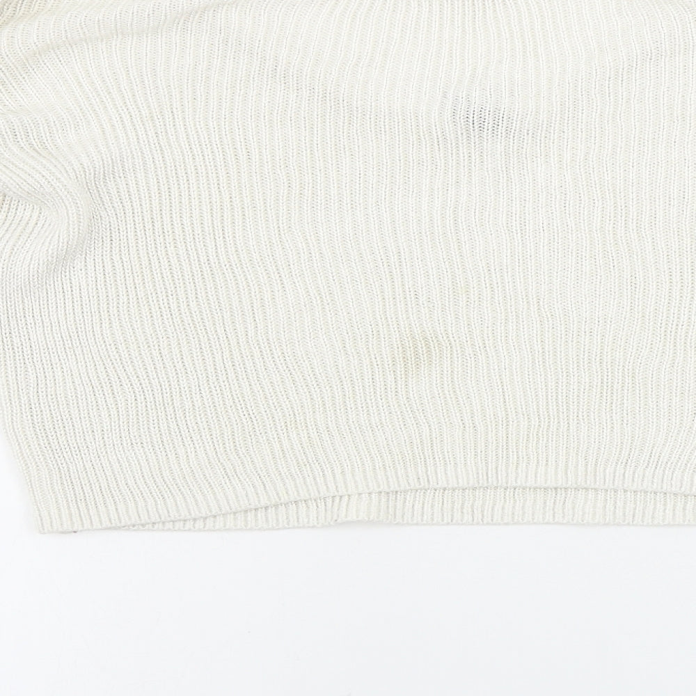H&M Womens Ivory Pullover Jumper Size S