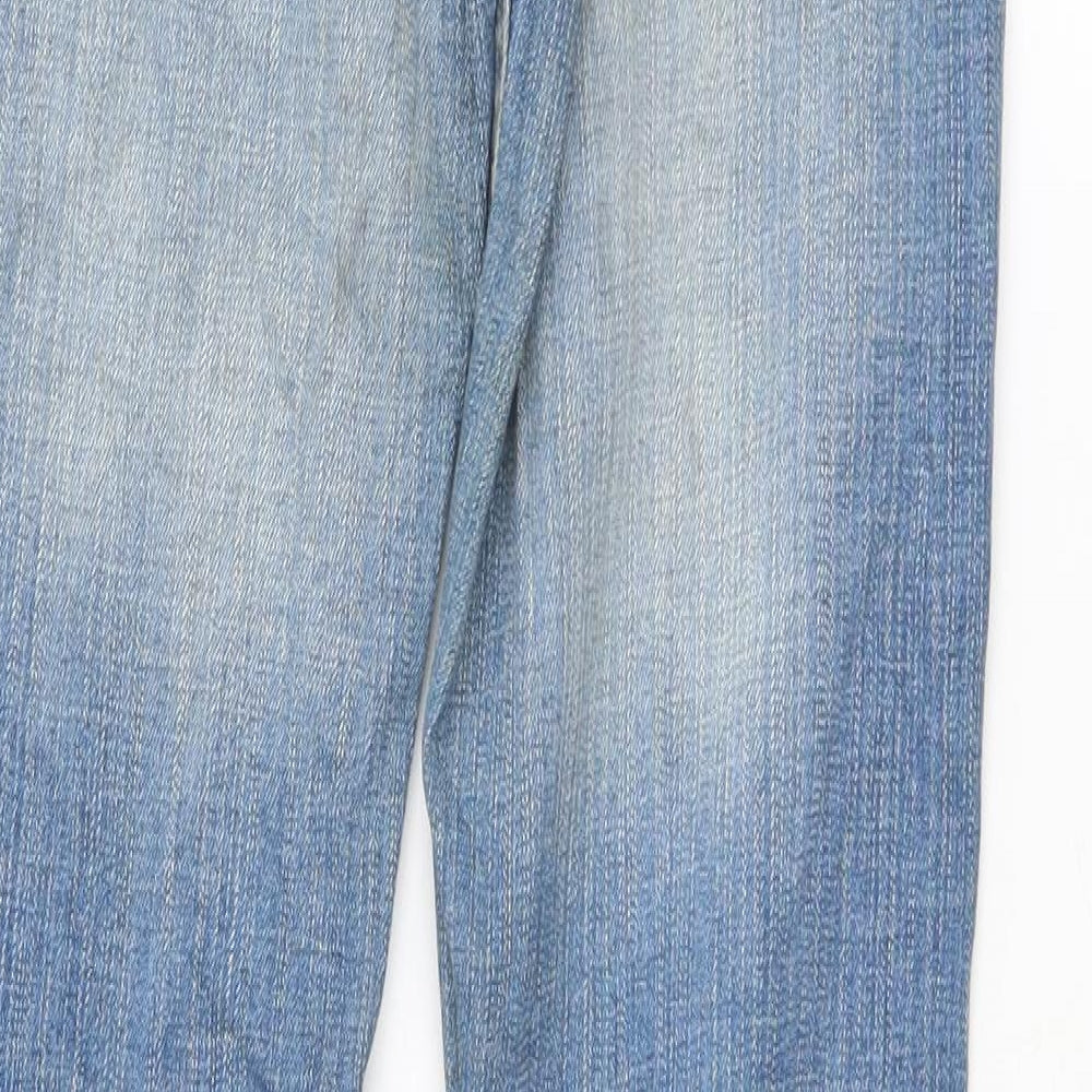 Denim & Co. Womens Blue Straight Jeans Size 8 L31 in