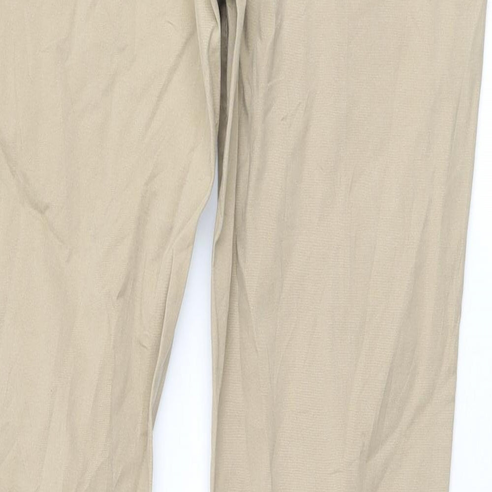RESERVED Womens Beige Trousers Size 8 L28 in
