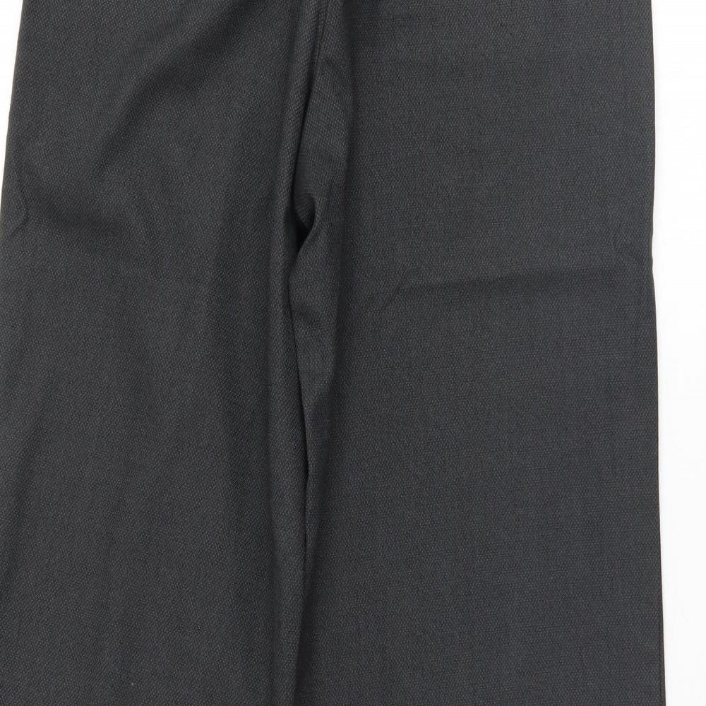 Marks & Spencer Womens Grey Trousers Size 8 L28 in