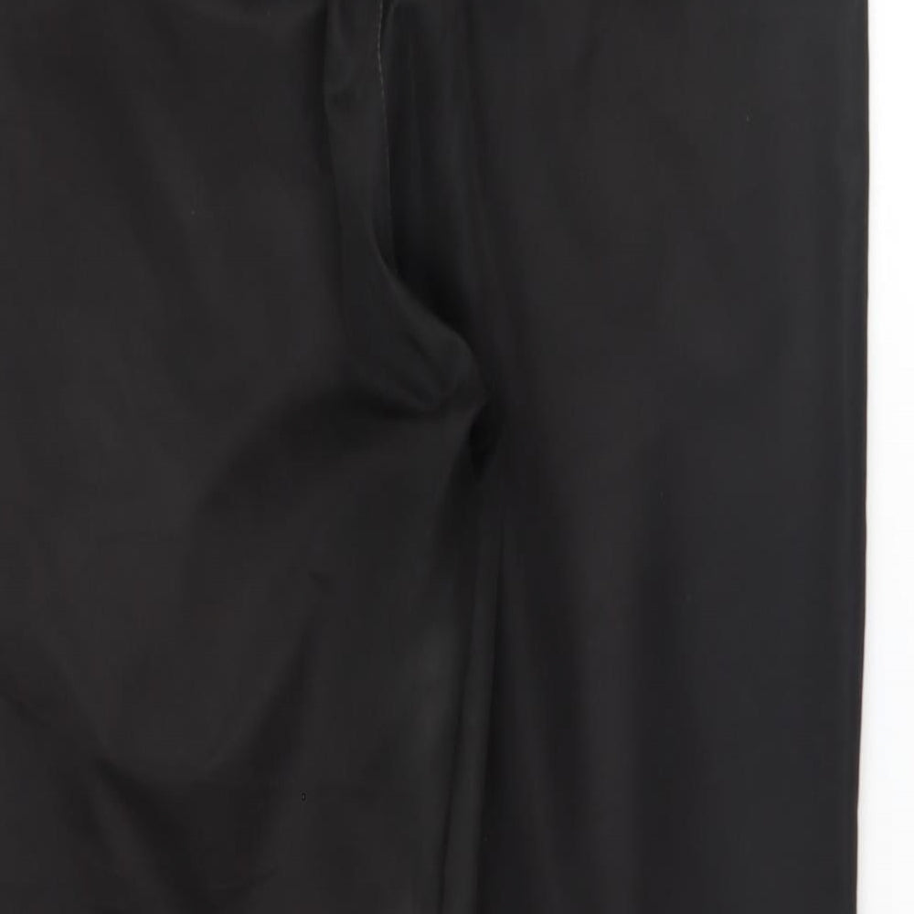 Preworn Womens Black Trousers Size 35 L27 in