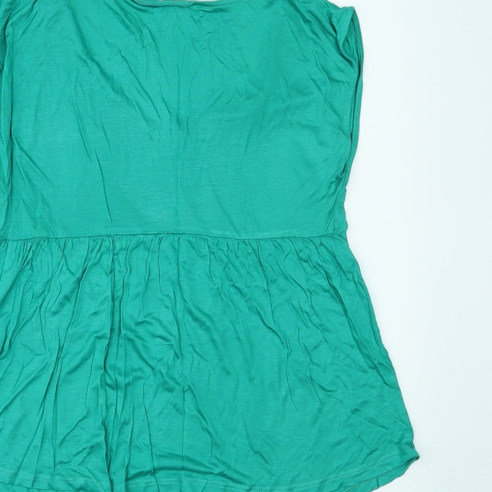 NEXT Womens Green Basic Blouse Size 10