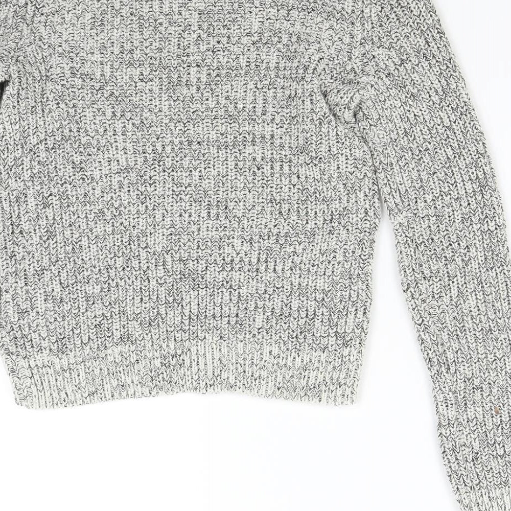 H&M Womens Grey Knit Pullover Jumper Size XS