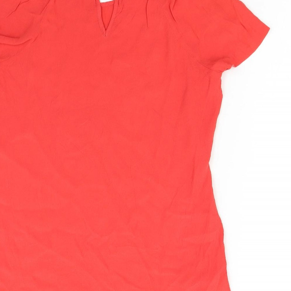Wallis Womens Red Basic Blouse Size S