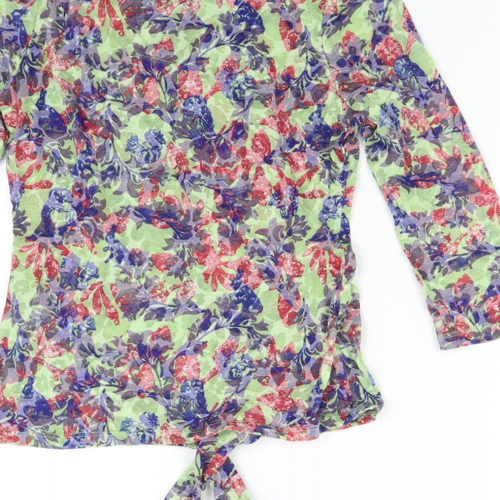 Marks & Spencer Womens Multicoloured Floral Basic Button-Up Size 8