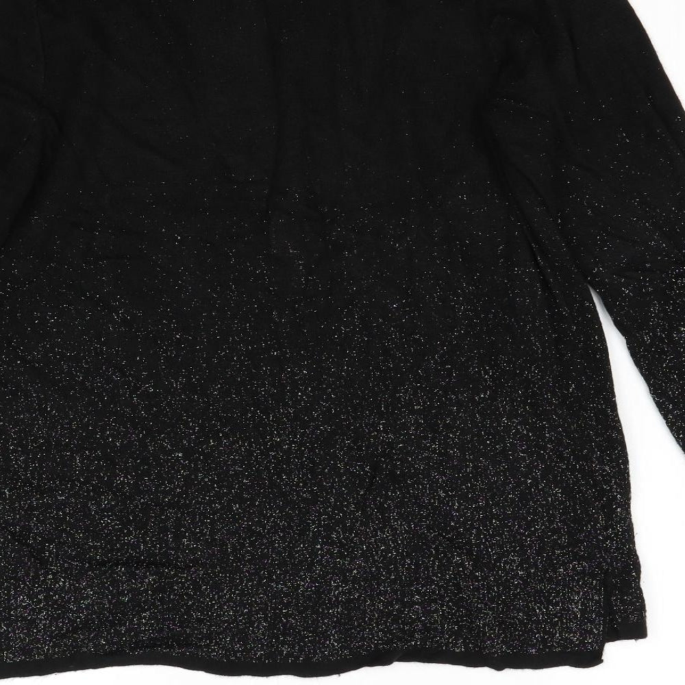 LC Wakiki Womens Black Knit Pullover Jumper Size L