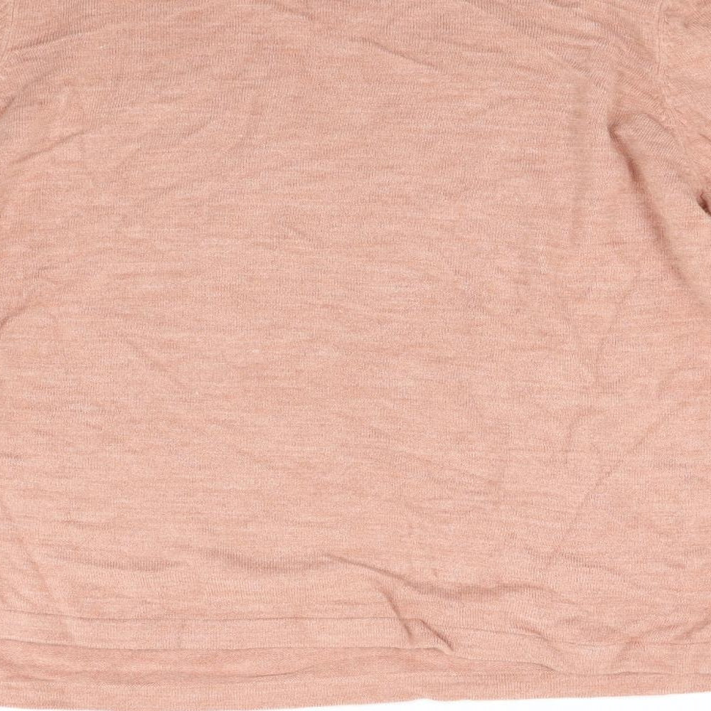 Marks & Spencer Womens Orange Knit Pullover Jumper Size 18